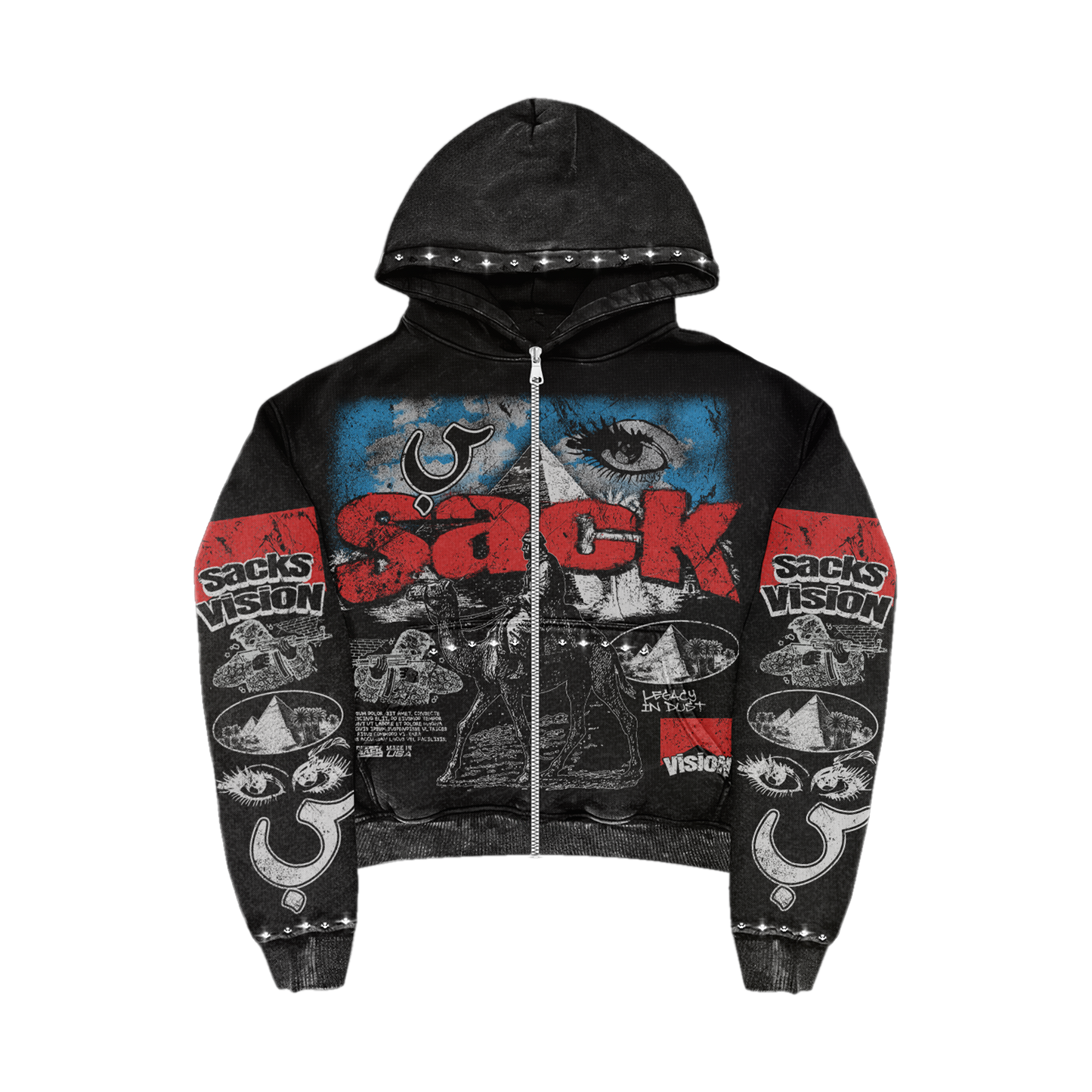 Sack Vision Rules The World Zip Up