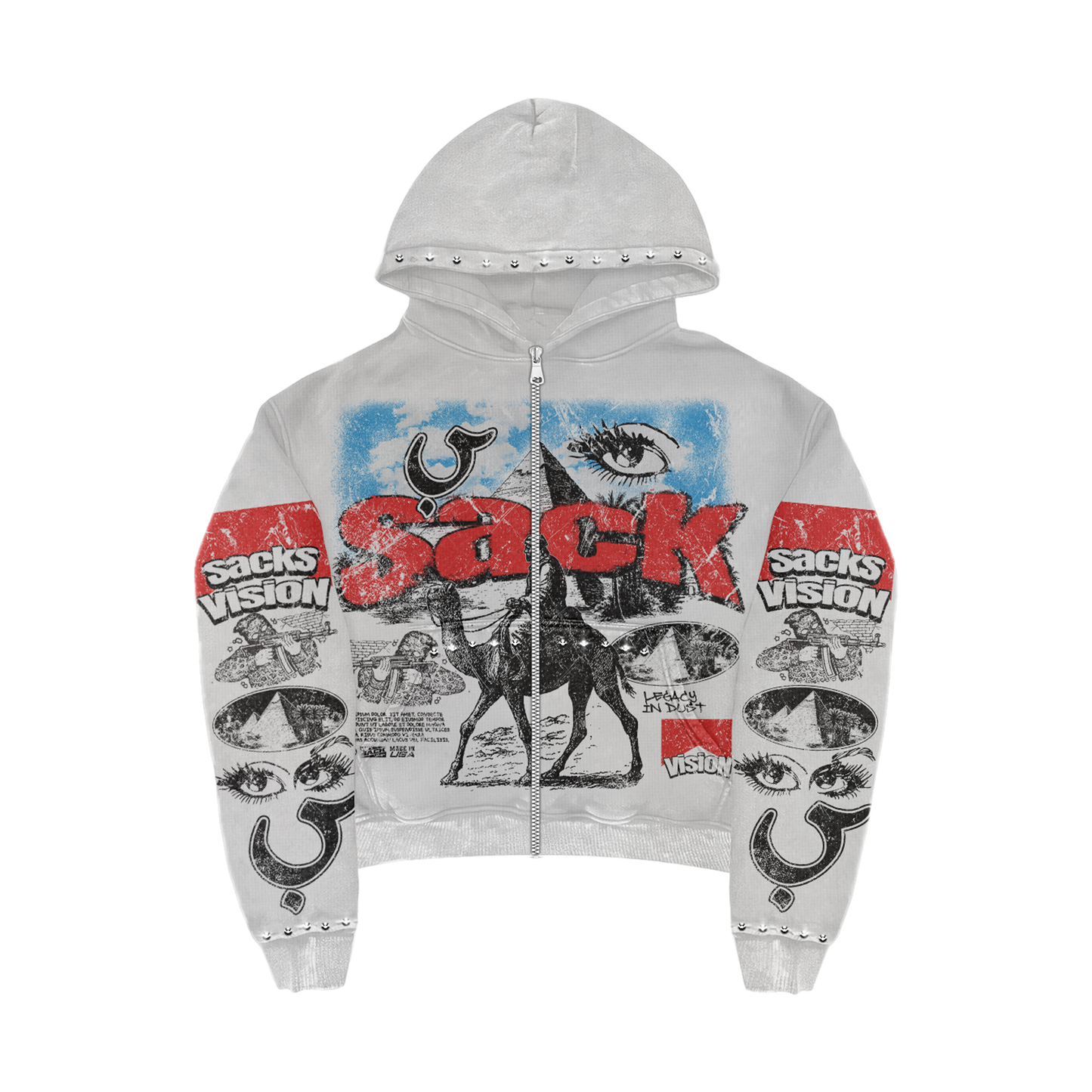 Sack Vision Rules The World Zip Up